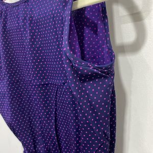 Pretty Purple Polka Dot Dress