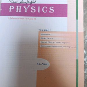 SL ARORA Physics Book