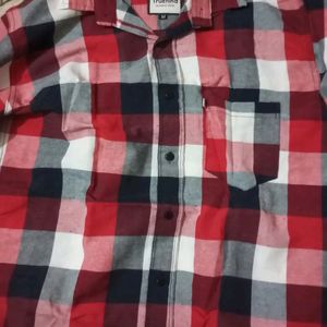 Men Combo Cotton Blend Checked Regular Fit Shirt