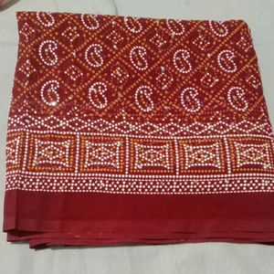 Beautiful Maroon Saree Unused