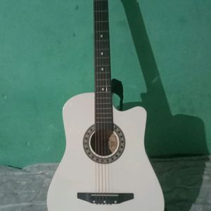 INTERN INT - 38C-WH White Acoustic Guitar