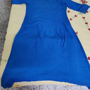 Avaasa kurta, L Size Beautiful Blue Green Shade