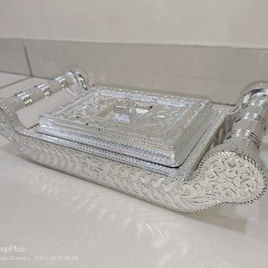 Traditional Silver Plated Dry Fruits Box