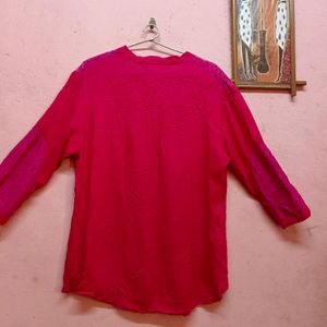 30rs Off🚚 Unused Hot Pink Shirt/Top(Women's