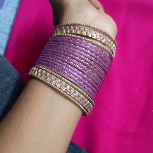 Pink Bangle Set