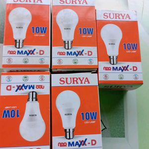 Pack Of 5 Surya Led 10 Watt