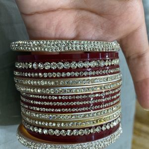 One Hand Beautiful Stone Studded Bangles