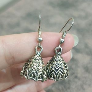 Dome Shaped Oxidized Earrings