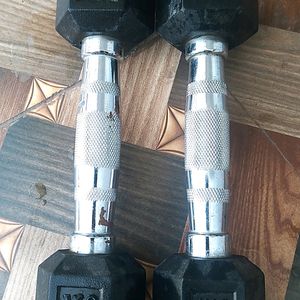 Steel Base Strong Dumbbells Each 1kg Pair.