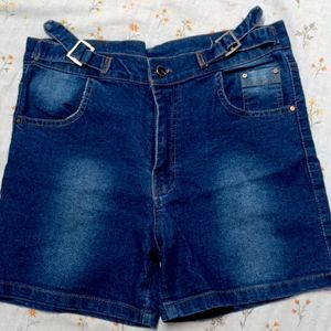 Blue Denim Shorts