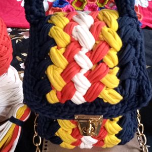 Stunning T-shirt Yarn Sling Bag