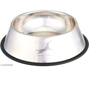 Combo Of Stainless Steel Dog Bowl