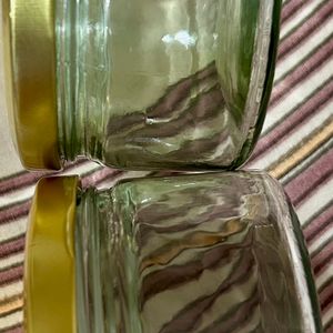 Glass Jar & Container with Air Tight metal Lid