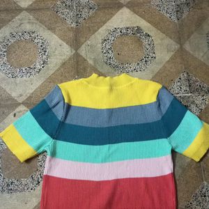 Multi Colour Strachable Tshirt