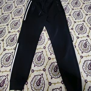 HRX Black Solid Active Joggers