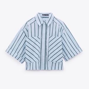 Zara Cropped Shirt