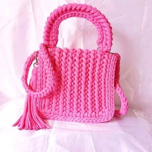 Crochet Pink Clutch / Slingbag / Bag for Girls