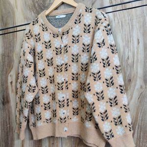 Light Brown Sweater Size-38