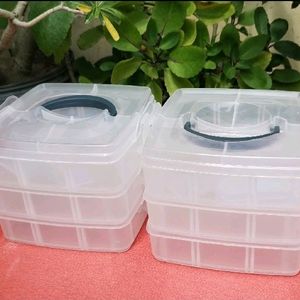 🆕🆕COMBO OF 2 PLASTIC JEWELLERY ORGANISERS