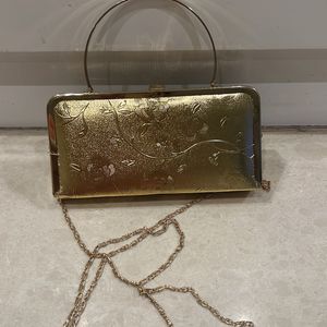 Golden Party Clutch