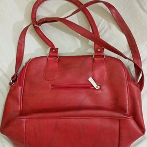 Very Spacious Red Handbag/Slingbag