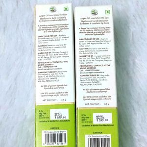 Pack Of 2 Mama earth Lip Stick