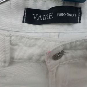 Cargo White Jeans