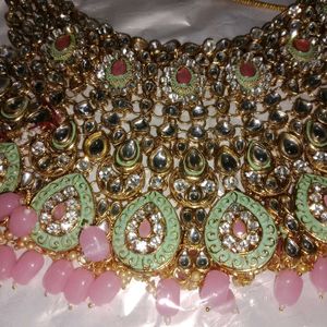 bridal kundan set of 3 peaces