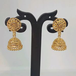 MJ GOLD PLATED ZUMKHA STYLE EARRINGS