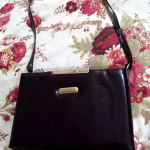 Brown Leather Finish Handbag || 🤎 Non Returnable