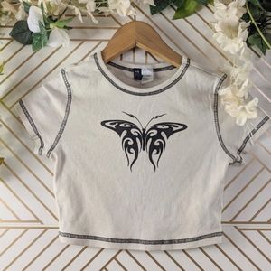 H&M Butterfly Detail Top