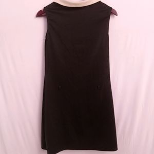 Shiny Black,Collar Neck A Line Dress | BUST 30-32