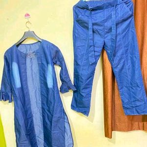 Blue Shrug &Pant