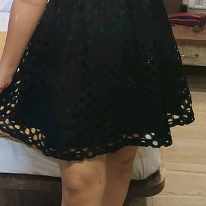 Black Net Dress