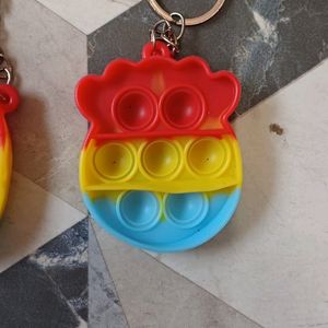 Pack Of 6 Pop It Keychains