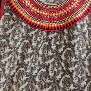 Sleeveless Navaratri Festive Kurti - Not Used It's New Without Tag.