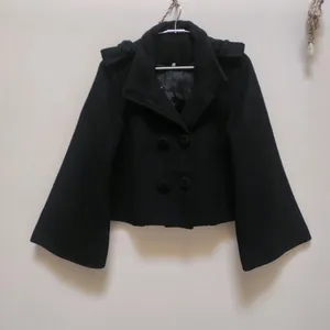 Crop Collared Overcoat