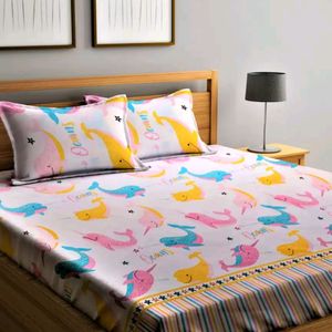 Home Sizzler Brand Cotton Double Bedsheets