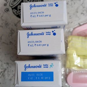 Johnson's Baby Combs, Bips & Babysoaps