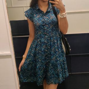 Blue Floral Dress