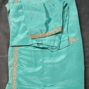 Partywear Saree With Blouse