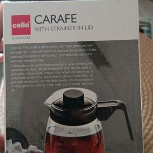 Cello CARAFE with Steainer In Lid