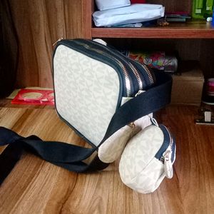 Cute New Beige Sling Bag