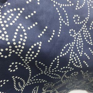 Nevi Blue/ Cream Embroidery  Dress Material