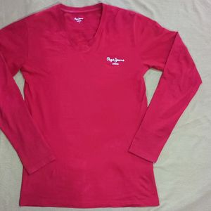 FULL SLEEVE RED T-SHIRT