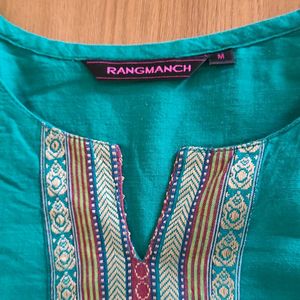 Green Rangmanch Brand Kurta😍