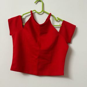 Red Crop Top