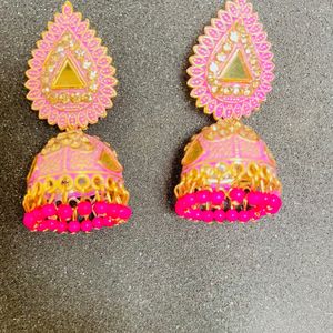 Pink Jhumka