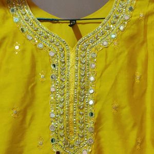 Golden Suit Set For Haldi Function 💫