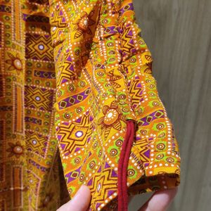 Orange Traditional Kurti